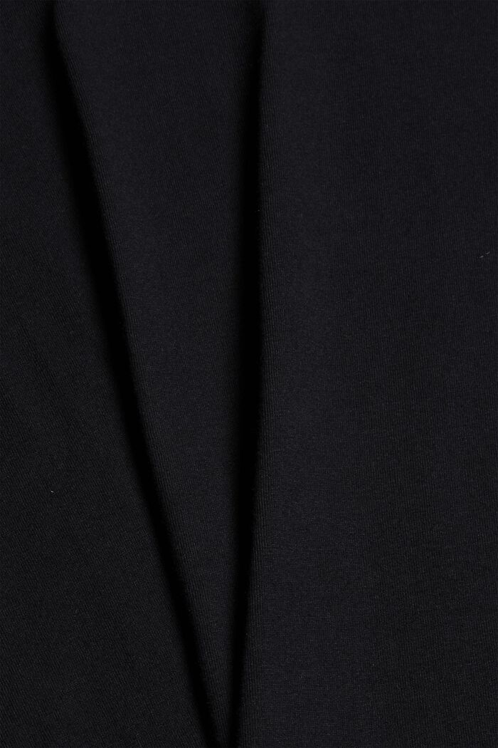 Haut de pyjama en 100 % coton biologique, BLACK, detail image number 4
