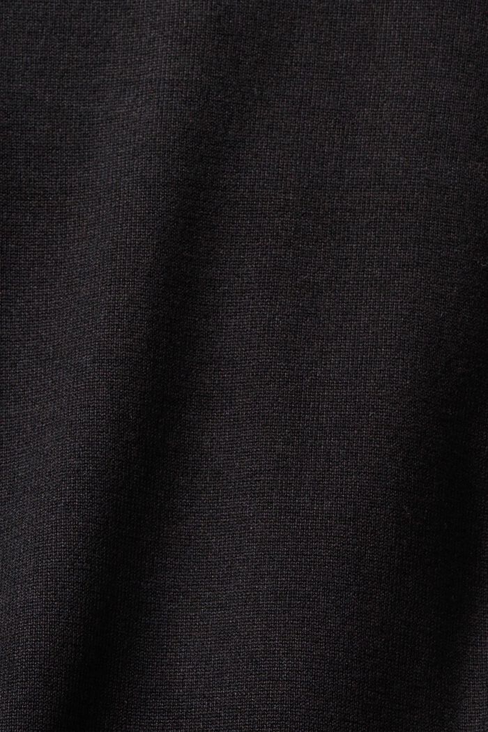 Rüschenpullover, LENZING™ ECOVERO™, BLACK, detail image number 5