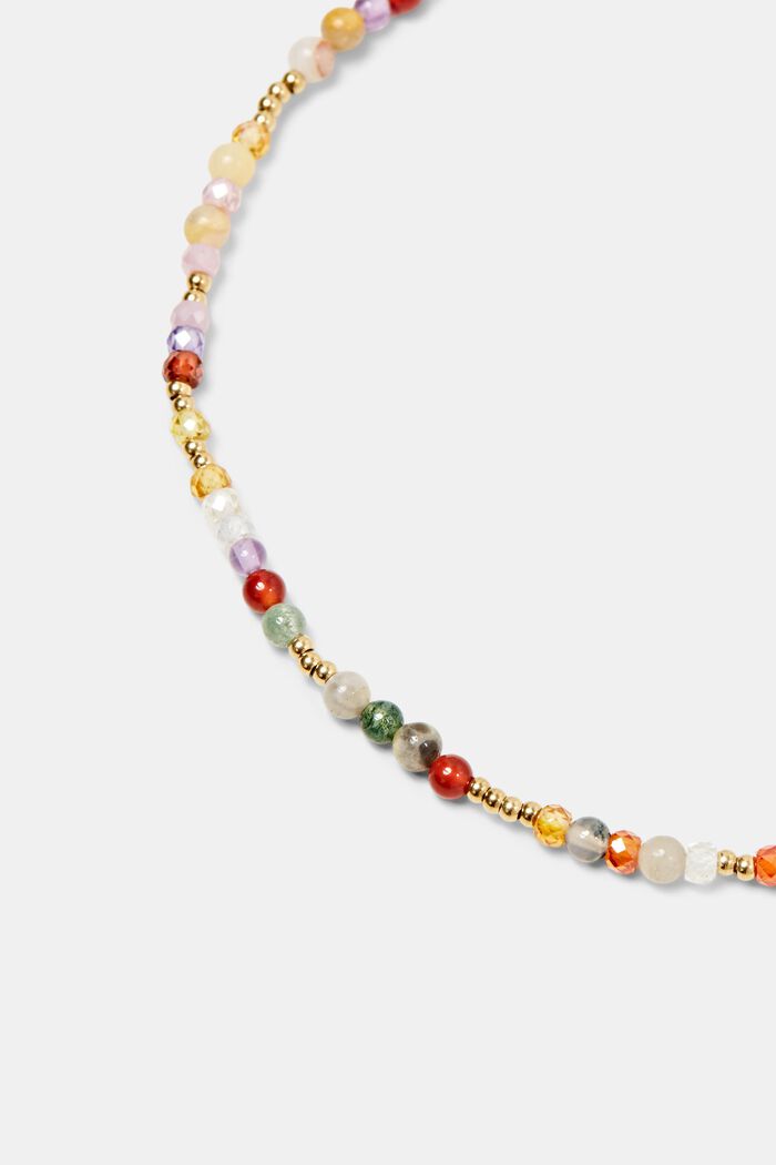 Bracelet de cheville à perles colorées, GOLD, detail image number 1