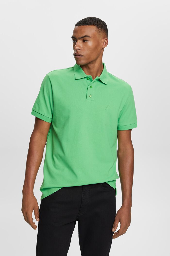 Charakteristisches Piqué-Poloshirt, GREEN, detail image number 0