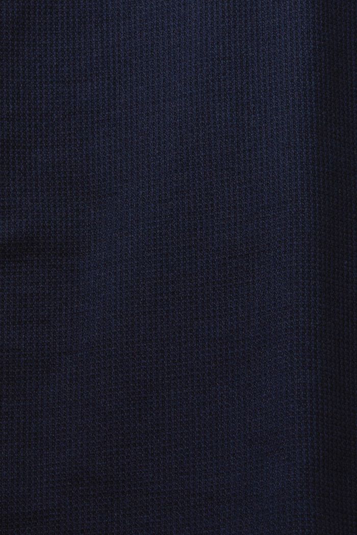 Schmales, strukturiertes Hemd, 100 % Baumwolle, NAVY, detail image number 4