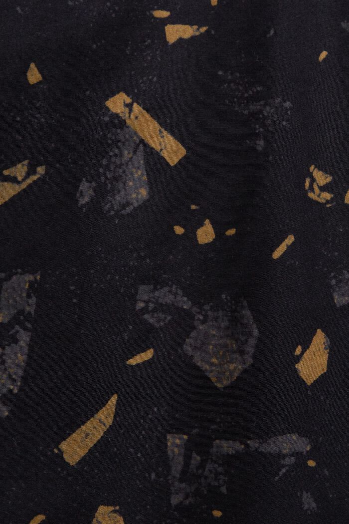 Chemise en coton à motif, BLACK, detail image number 5