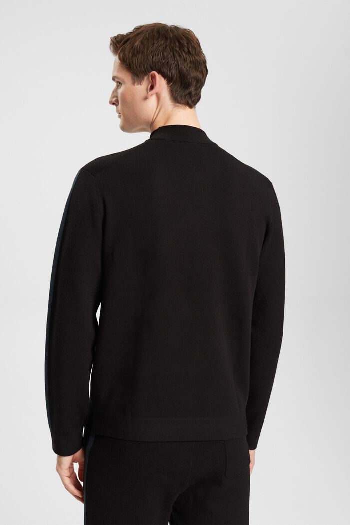 Pullover mit Stehkragen, LENZING™ ECOVERO™, BLACK, detail image number 3