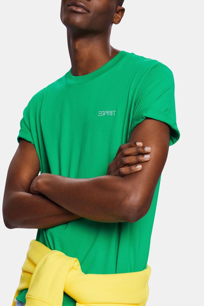 T-shirt unisexe orné d’un logo, GREEN, detail image number 3