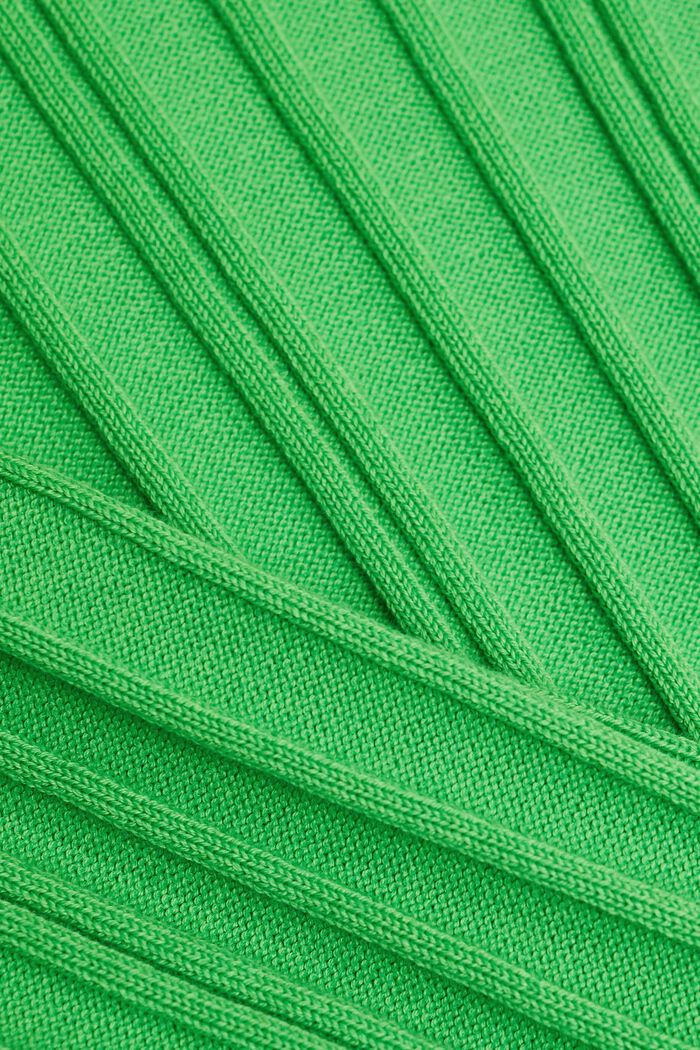 Gerippter Kurzarm-Pullover, GREEN, detail image number 5
