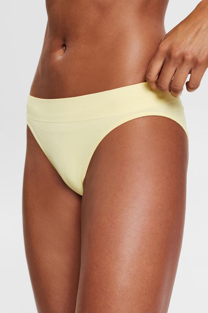 Slip taille basse doux et confortable, LIGHT YELLOW, detail image number 1