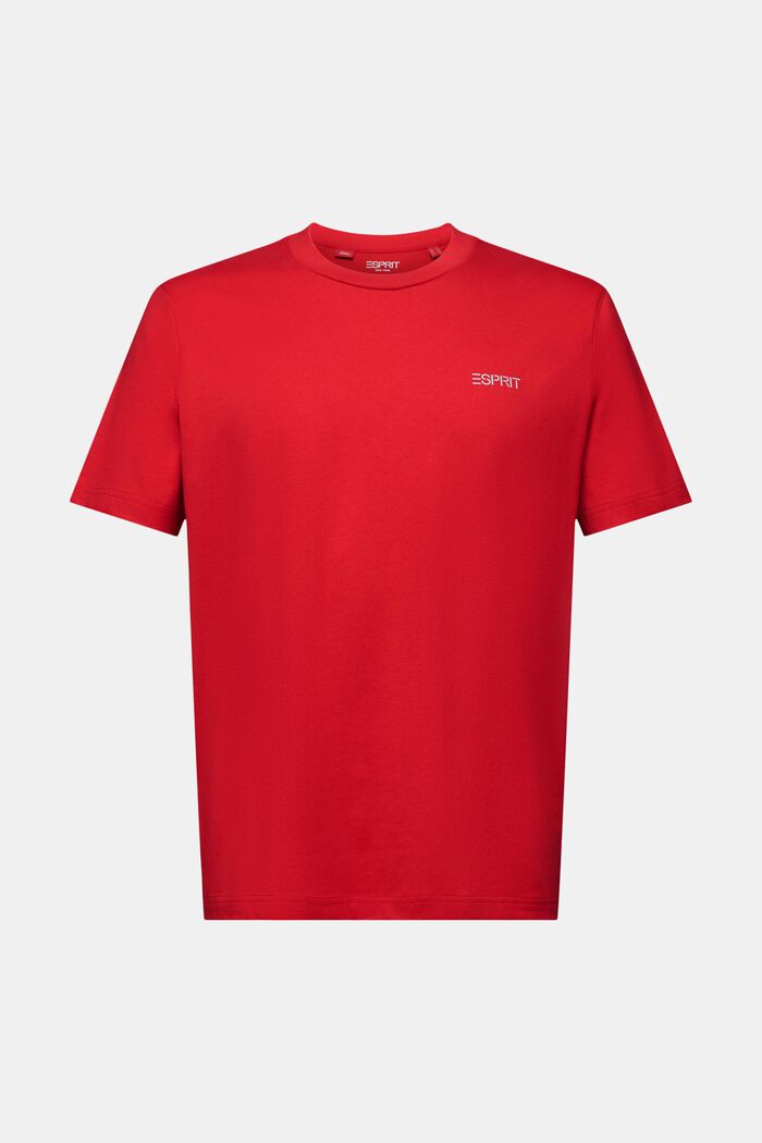 Unisex Logo-T-Shirt, DARK RED, detail image number 7