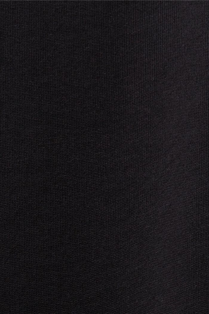 T-shirt en coton biologique à imprimé géométrique, BLACK, detail image number 5