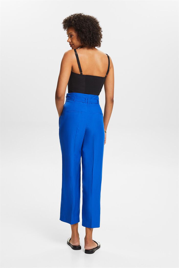 Mix and Match: Verkürzte Culotte mit hoher Taille, BRIGHT BLUE, detail image number 2