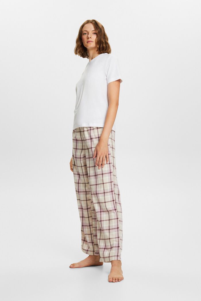 Pantalon de pyjama en flanelle, SAND, detail image number 1
