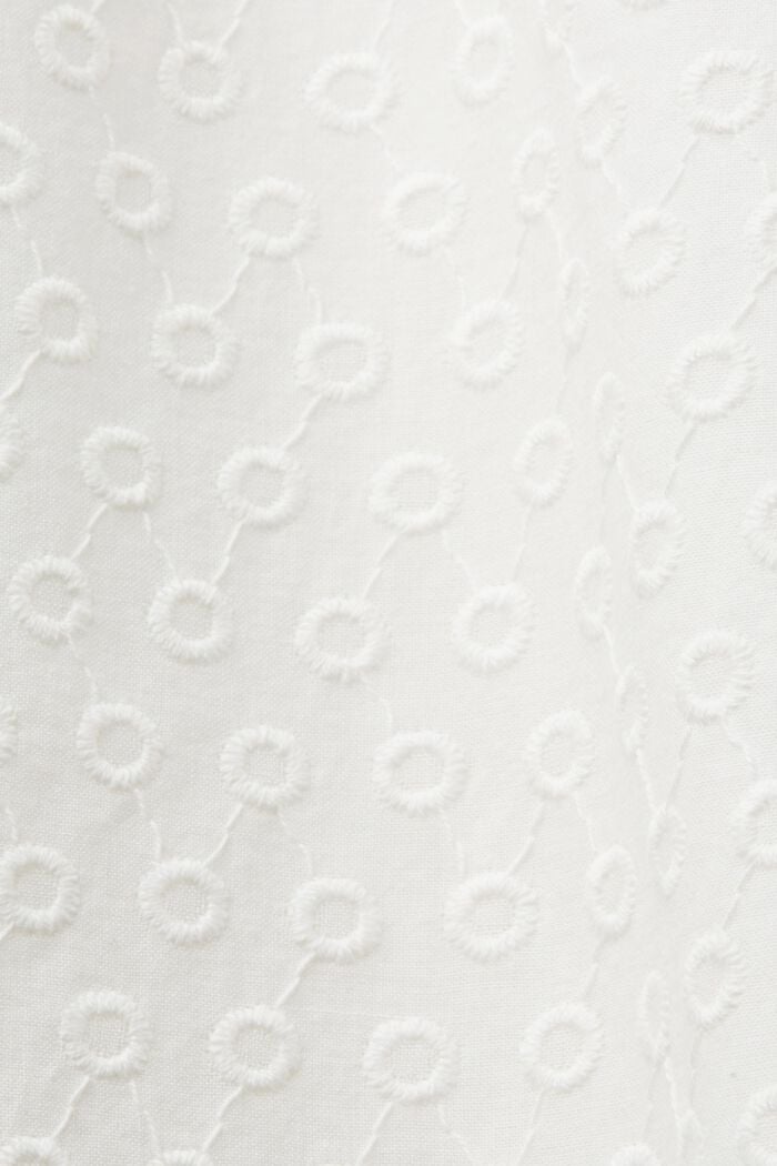 Pantalon brodé, 100 % coton, WHITE, detail image number 6