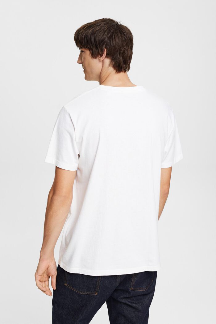 T-Shirt mit Print, NEW WHITE, detail image number 4