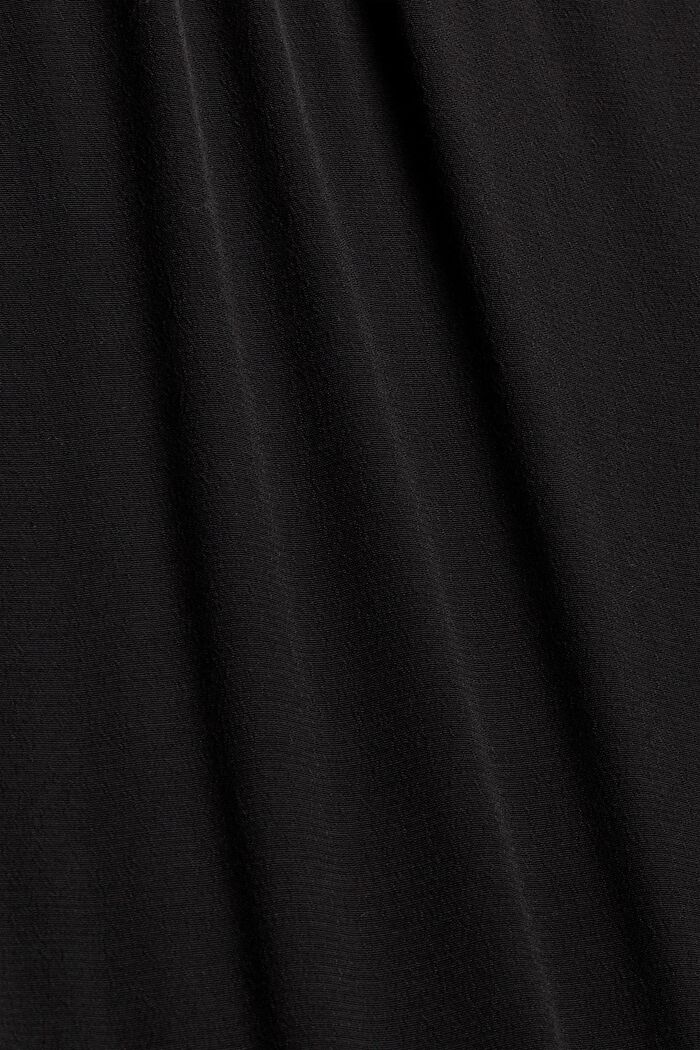 Robe à volants et teneur en LENZING™ ECOVERO™, BLACK, detail image number 4