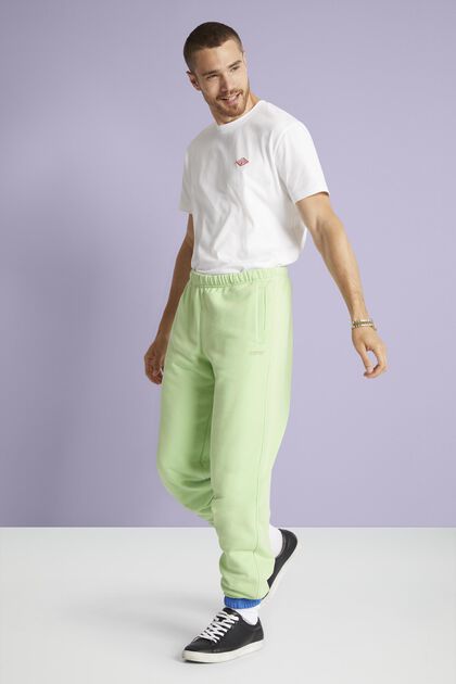 Pantalon de jogging en coton molletonné orné d’un logo