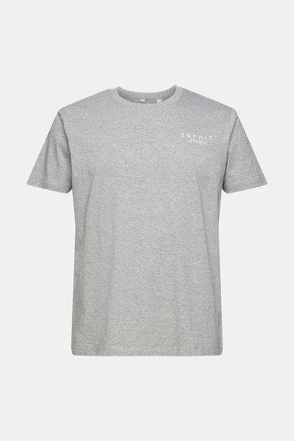 T-shirt à logo imprimé, LENZING™ ECOVERO™, MEDIUM GREY, overview