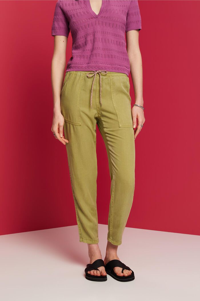 Pants mit elastischem Bund, PISTACHIO GREEN, detail image number 0
