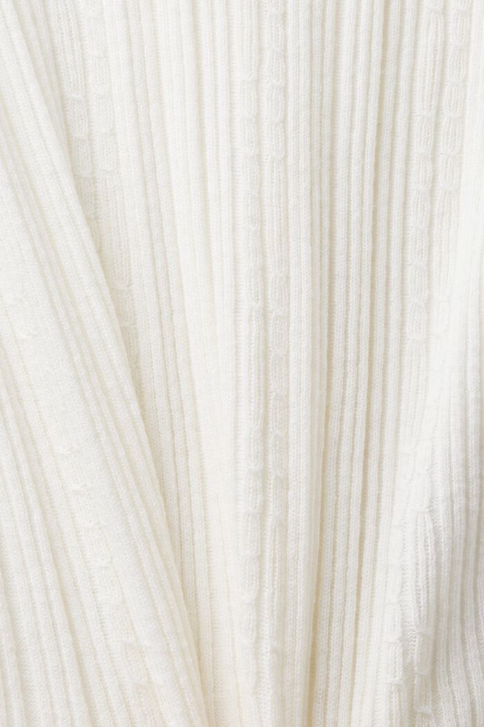 Pullover mit V-Ausschnitt, OFF WHITE, detail image number 4