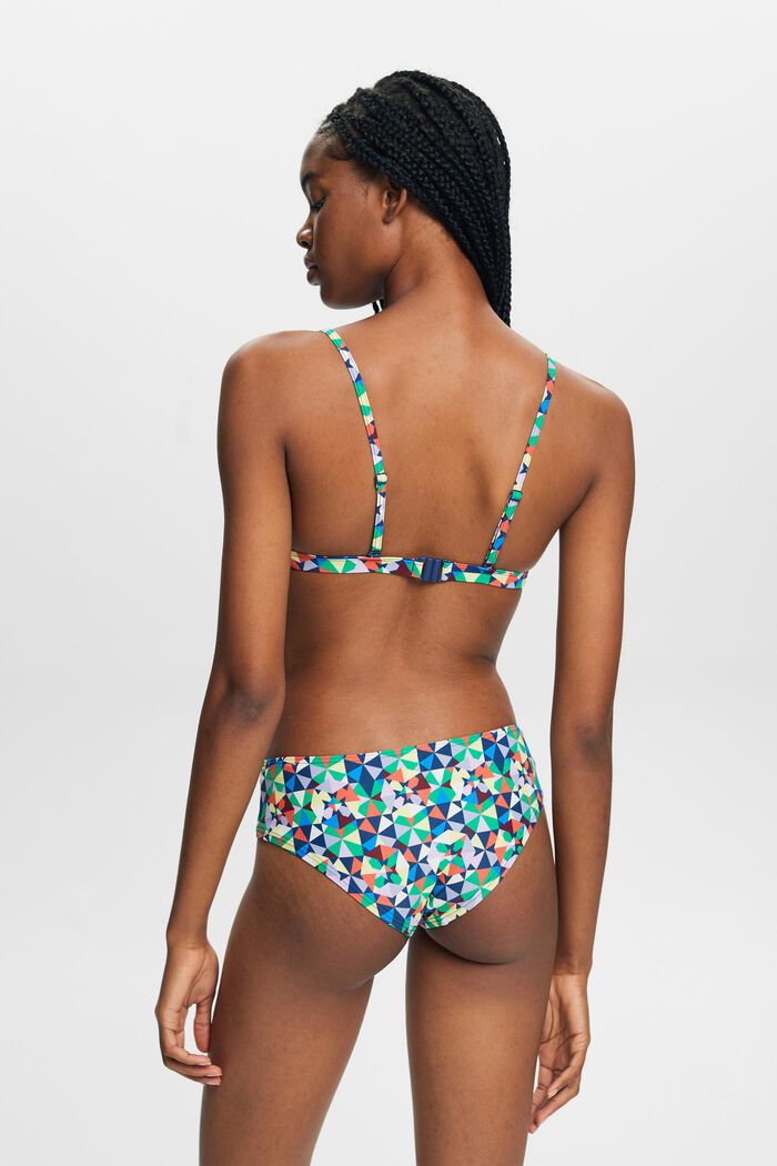 En matière recyclée : le bas de bikini multicolore, GREEN, detail image number 2