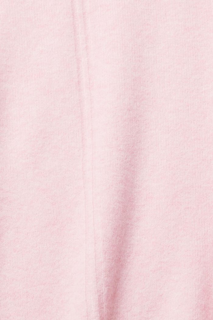 Mit Wolle: flauschiger Pullover mit Stehkragen, LIGHT PINK, detail image number 1