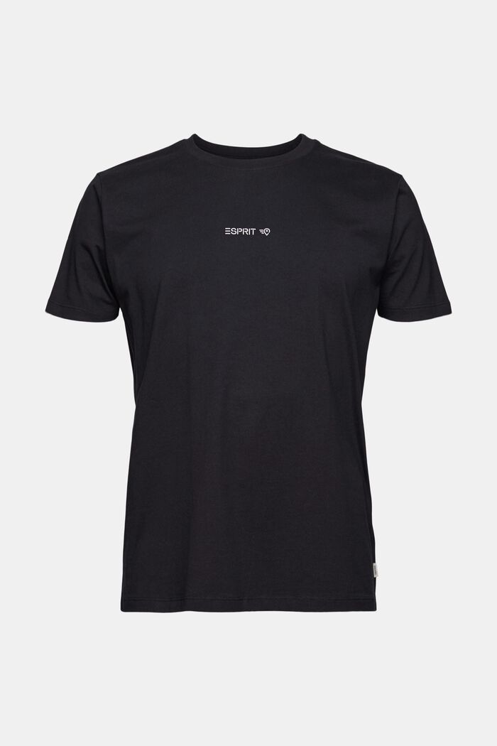 T-Shirt mit Rückenprint, 100% Bio-Baumwolle, BLACK, detail image number 6