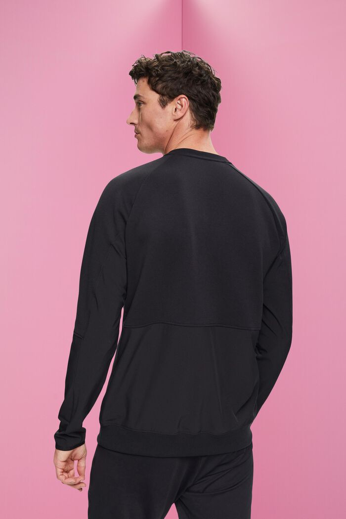 Sweat-shirt doté de poches zippées, BLACK, detail image number 3