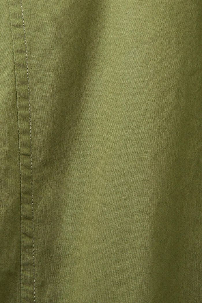 Baumwoll-Hemdblusenkleid mit Bindedetail, LIGHT KHAKI, detail image number 5