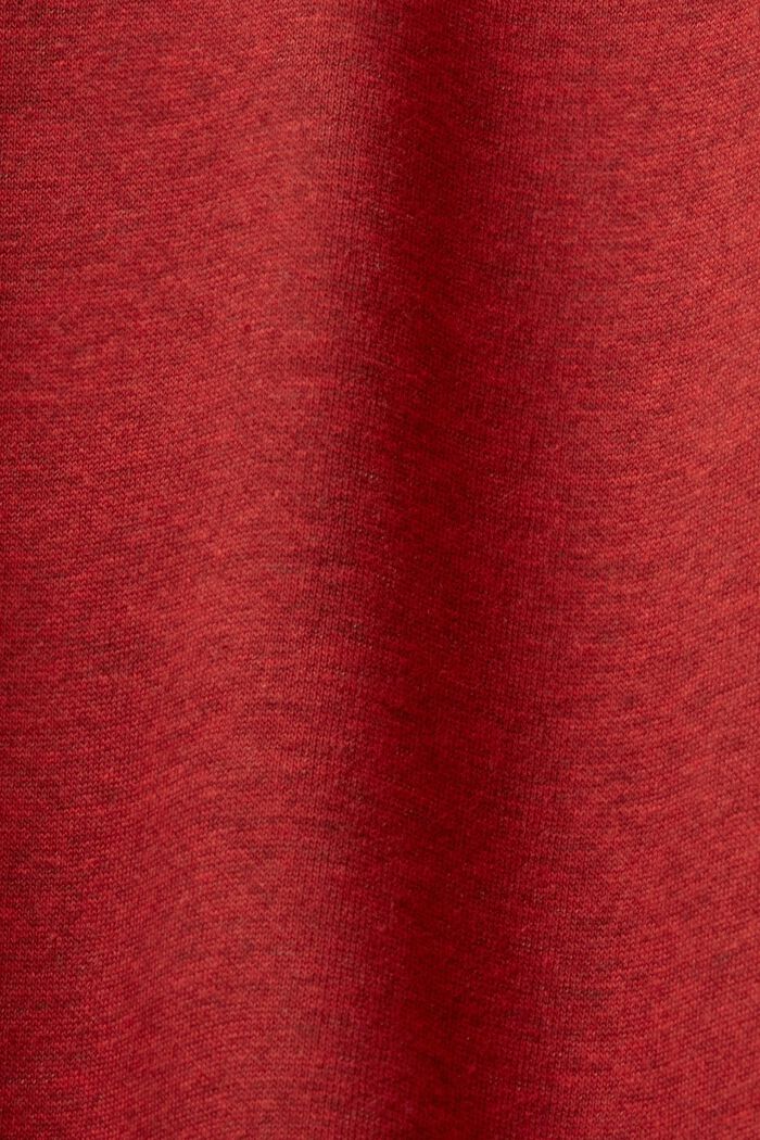 Sweat-shirt à manches longues et col polo, DARK RED, detail image number 5
