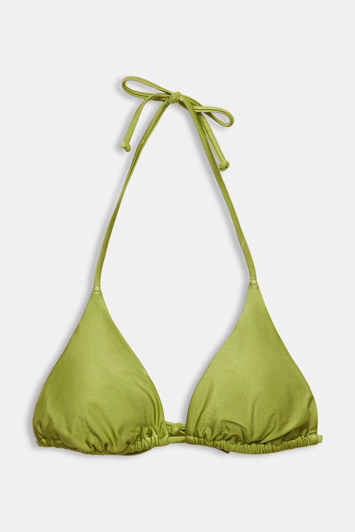 Wattiertes Triangel-Bikinitop, LEAF GREEN, detail image number 5