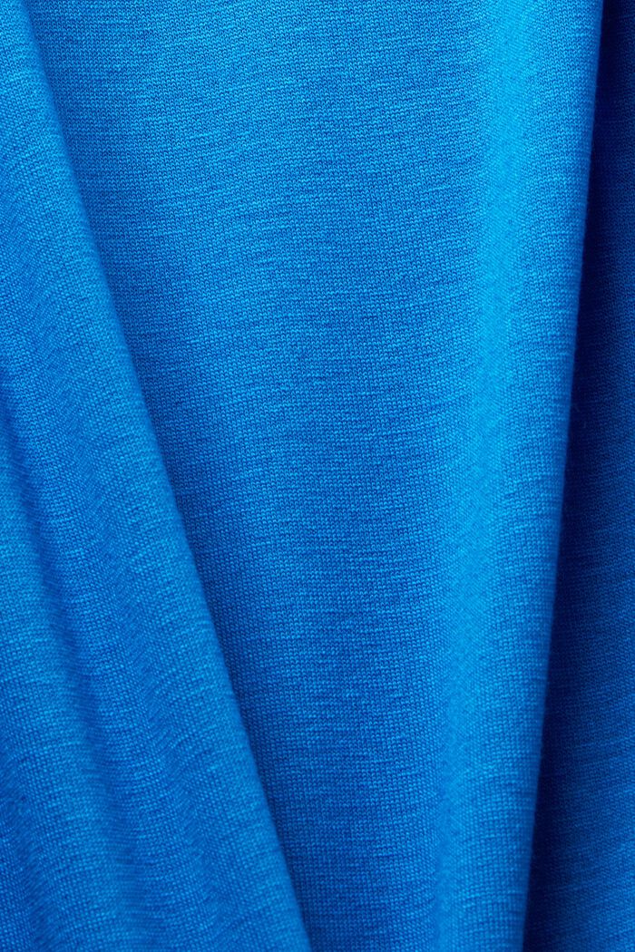 Jersey-Midikleid mit fixierten Taillenbändern, BRIGHT BLUE, detail image number 4
