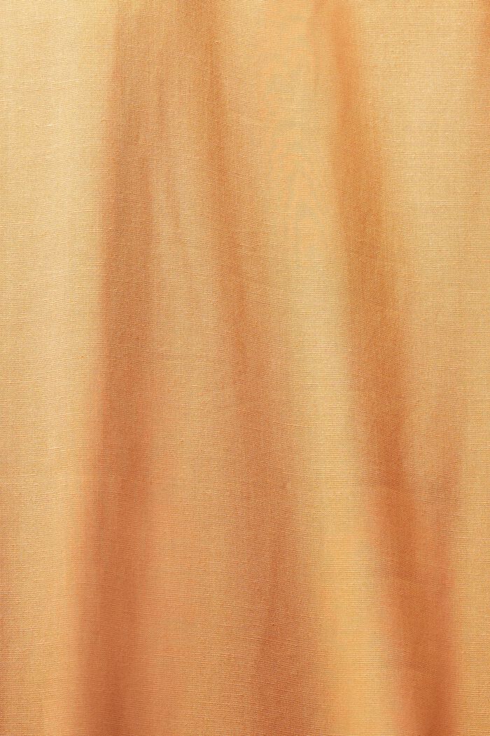 À teneur en lin : la robe-chemise ceinturée, PEACH, detail image number 4