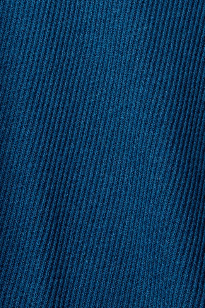 Troyer mit Streifendetails, PETROL BLUE, detail image number 5