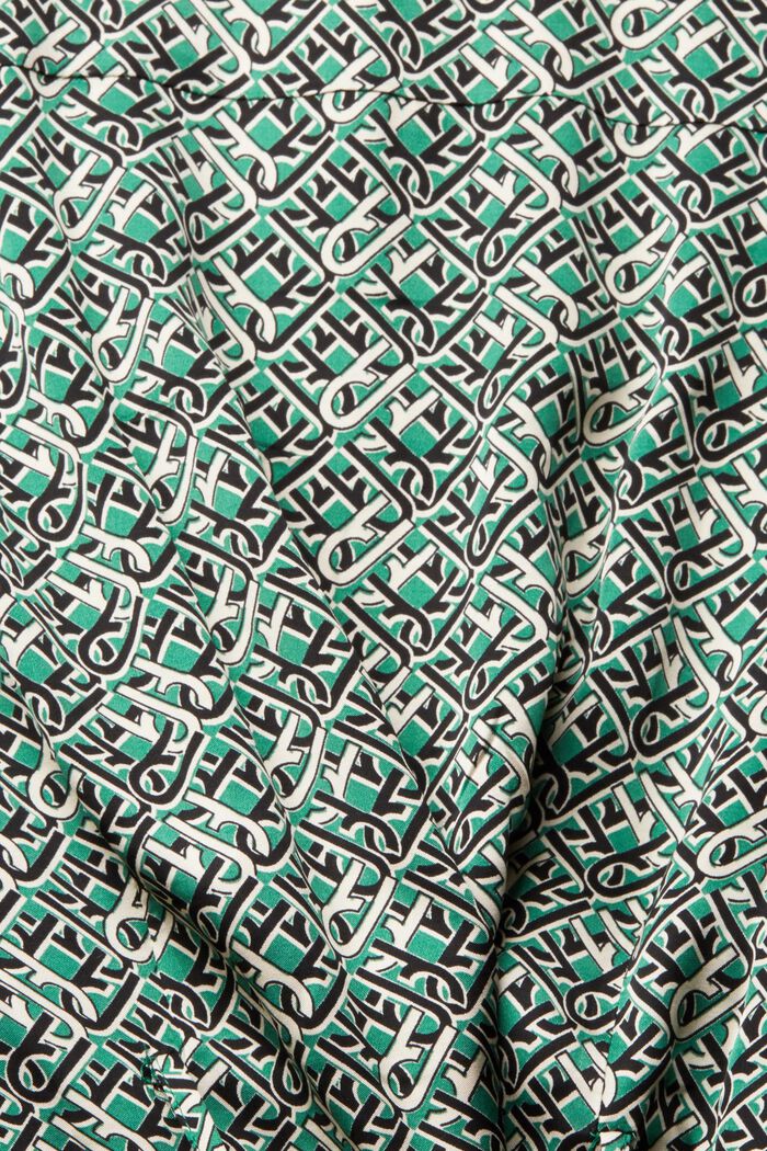 Robe à motif au look satiné, EMERALD GREEN, detail image number 1