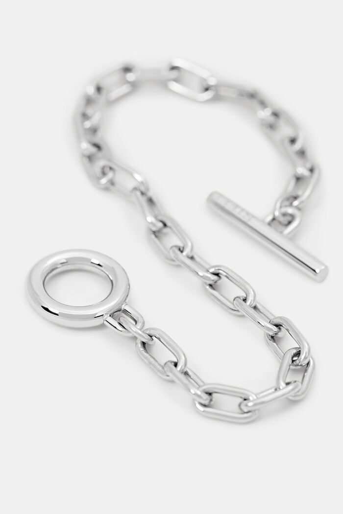 Bracelet à maillons en acier inoxydable, SILVER, detail image number 1