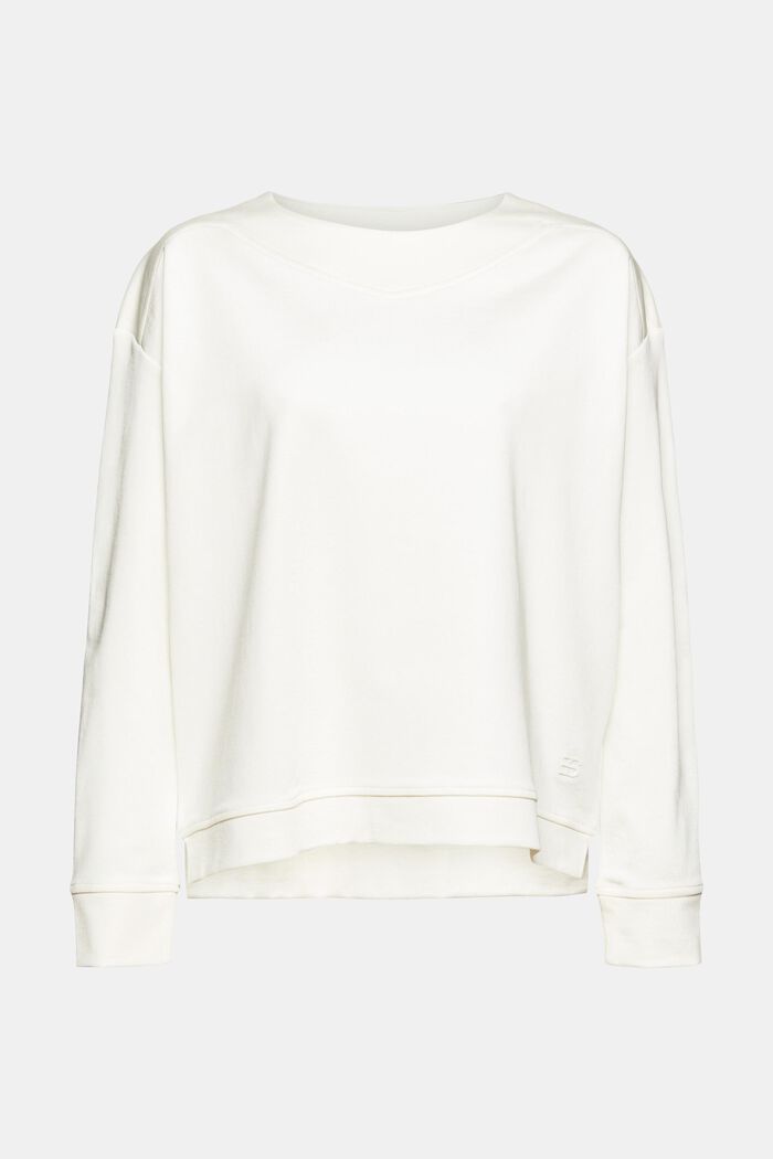 Sweatshirt aus Baumwoll-Mix, OFF WHITE, overview