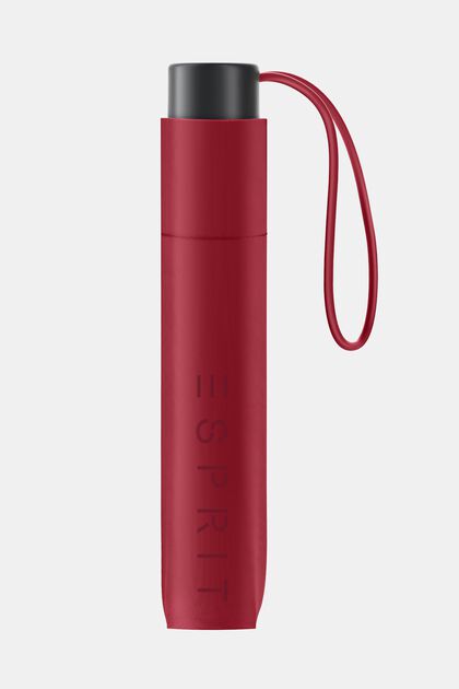 Parapluie de poche rouge à imprimé logo