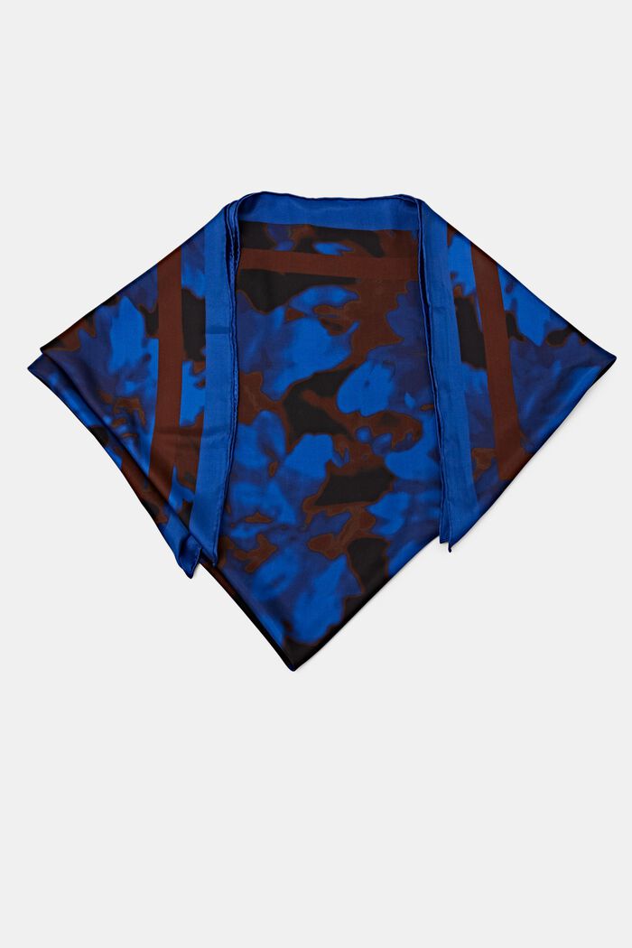 Foulard en soie carré, BRIGHT BLUE, detail image number 2