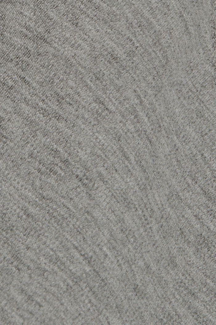 Cardigan molletonné en coton biologique mélangé, MEDIUM GREY, detail image number 4