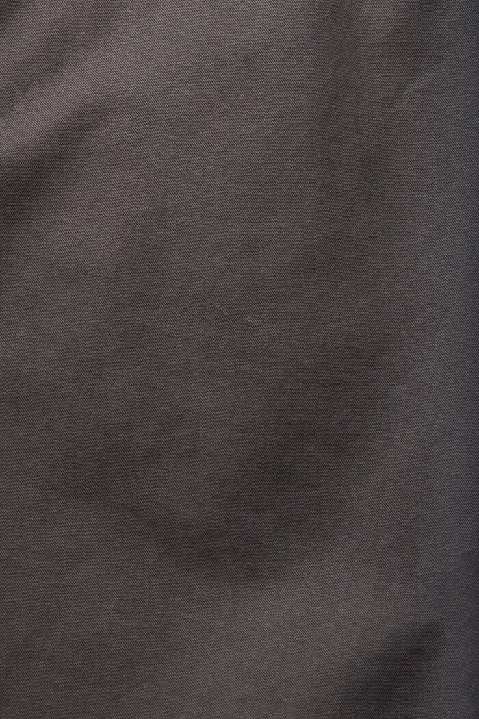 Shorts im Chino-Style aus nachhaltiger Baumwolle, DARK GREY, detail image number 6