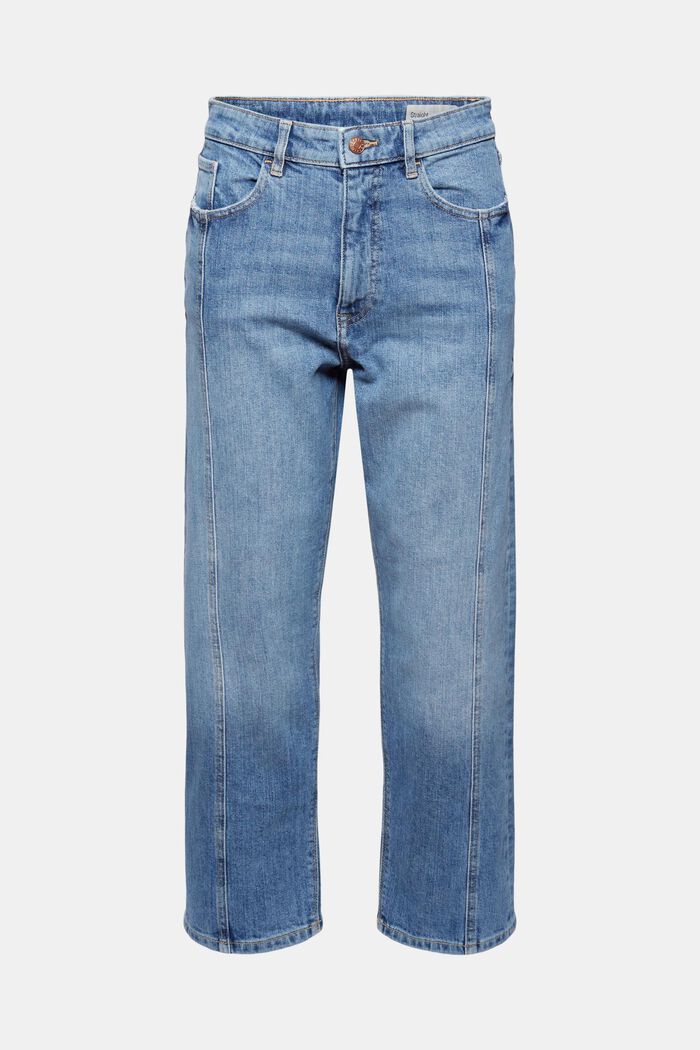 7/8 Jeans aus Bio-Baumwolle mit Fashion Fit, BLUE MEDIUM WASHED, overview