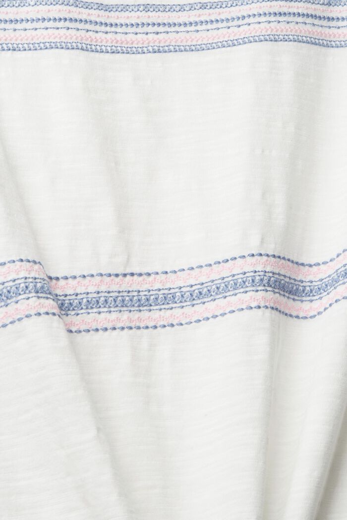 T-shirt à broderie, OFF WHITE, detail image number 4