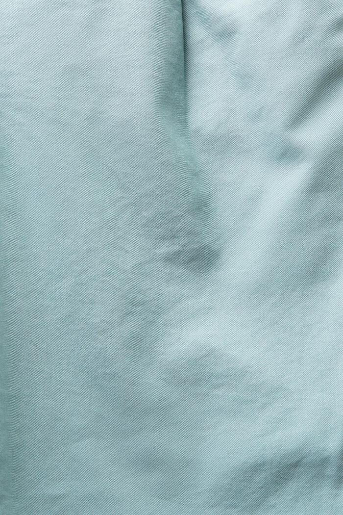 Chinohose mit Gürtel, LIGHT GREEN BLUE, detail image number 6