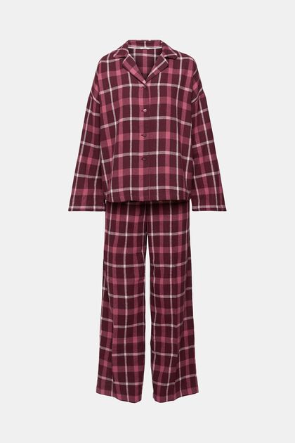 Pyjama-Set aus kariertem Flanell