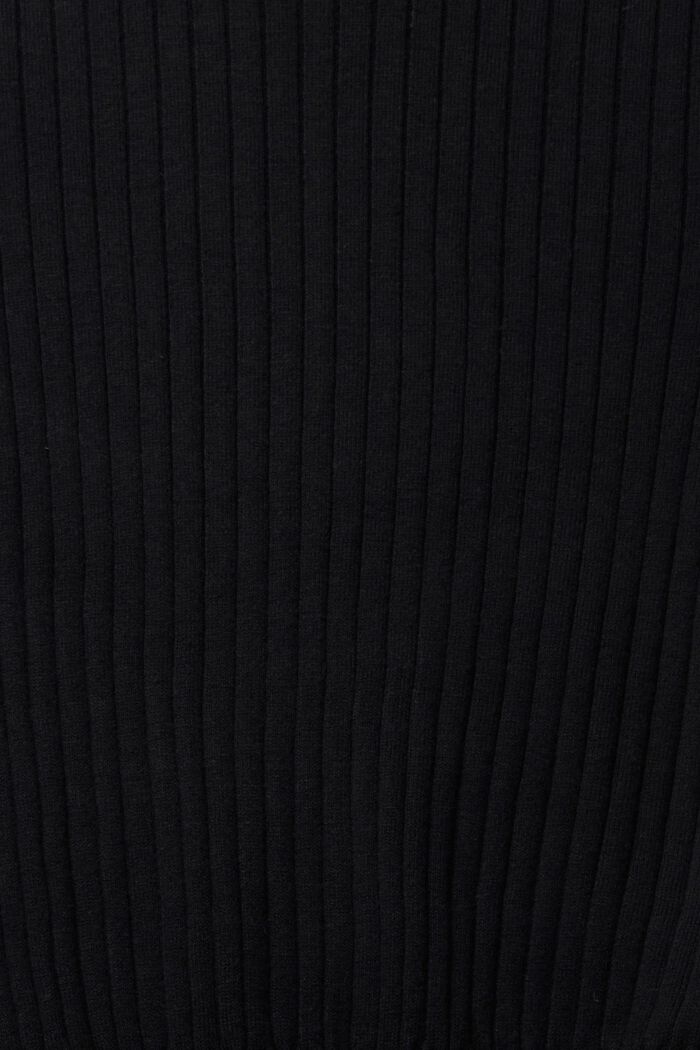 Rippstrick-Pullover, BLACK, detail image number 1