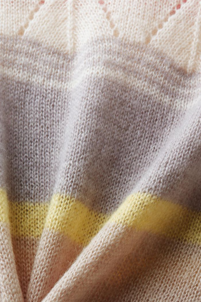 Gestreifter Rundhals-Pullover, ICE, detail image number 5