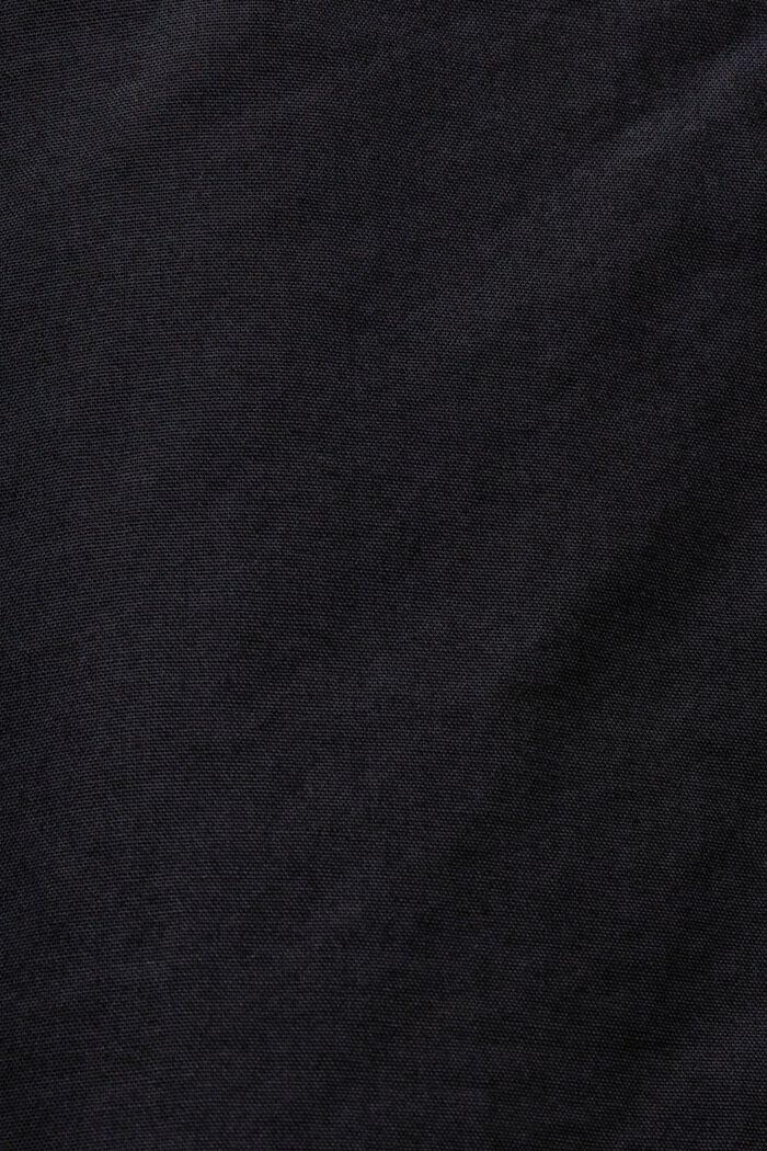 Hemdbluse aus 100% Baumwolle, BLACK, detail image number 5