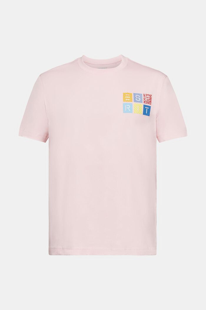 T-shirt en jersey de coton animé d’un logo, PASTEL PINK, detail image number 6