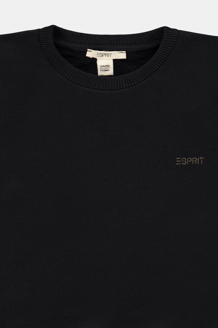 Sweat-shirt en coton à logo, BLACK, detail image number 2