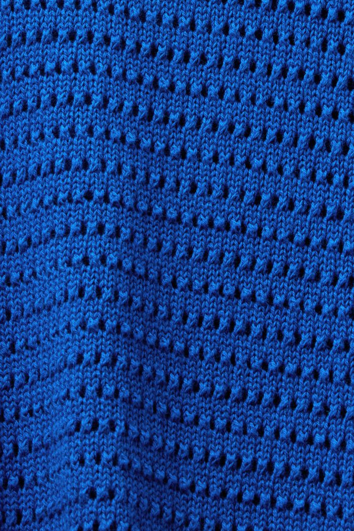 Mesh-Pullover, BRIGHT BLUE, detail image number 5