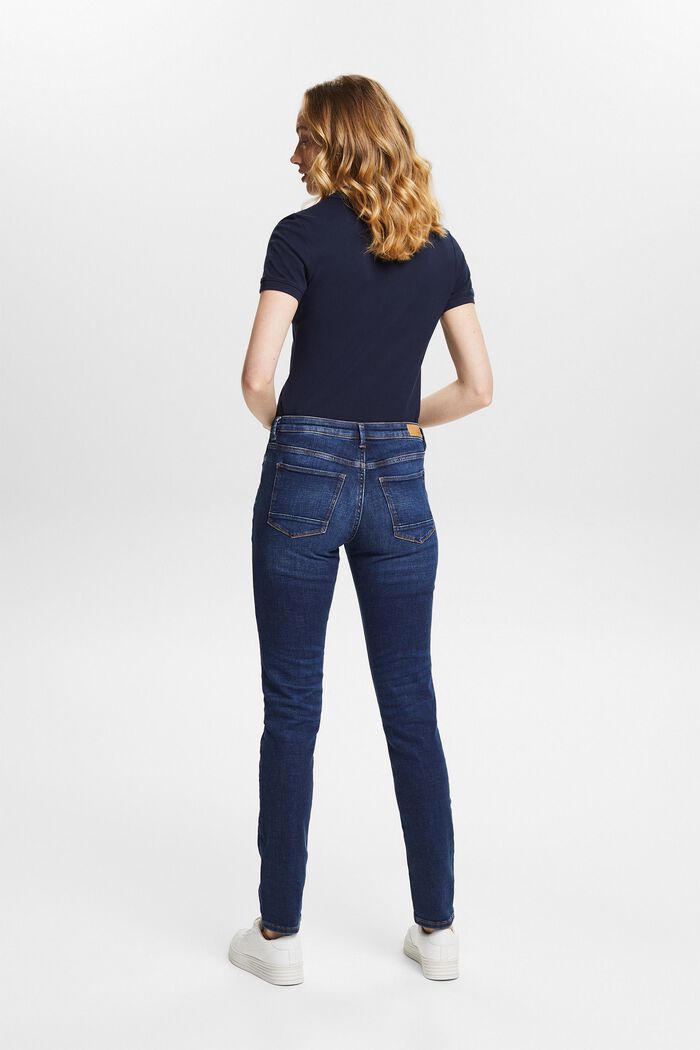 Stretch-Jeans aus Organic Cotton, BLUE DARK WASHED, detail image number 2