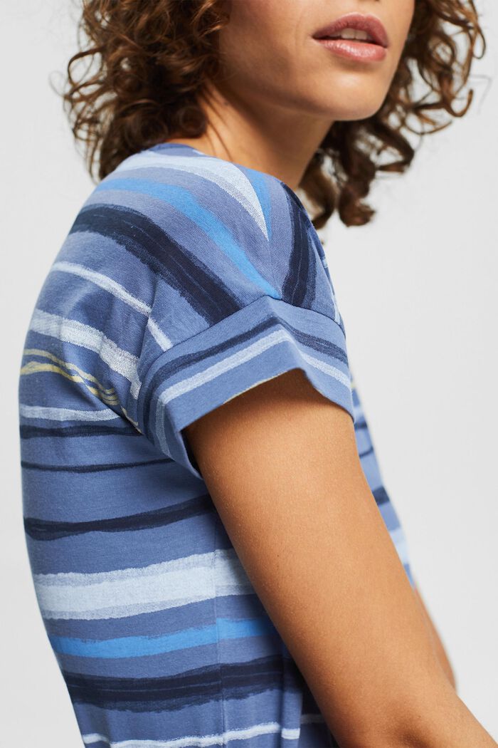 T-Shirt mit Print, 100% Baumwolle, BLUE LAVENDER, detail image number 0